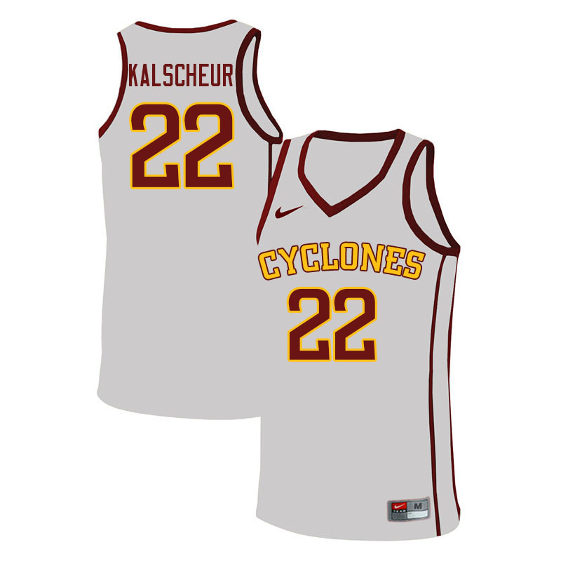 Men #22 Gabe Kalscheur Iowa State Cyclones College Basketball Jerseys Sale-White